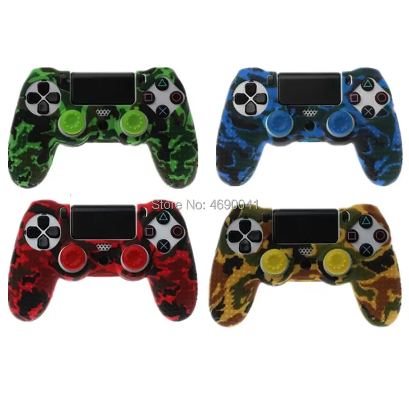 Anti-Slip Soft Silicone Gel Rubber Skin Cover For SONY Playstation 4 PS4 Controller Protective Case For PS4 Pro Slim Gamepad