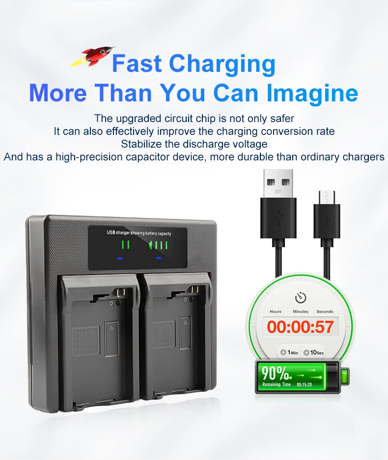 Universal PSP-1000 LCD USB Dual Battery Charger For Sony PSP-2000 PSP-3000 PlayStation Portable - Premium Fast Charging Dock