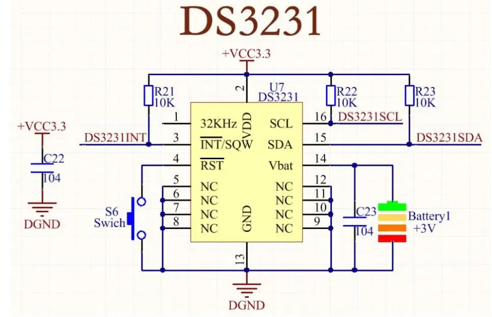 1pcs DS3231 AT24C32 IIC Module Precision Clock Module DS3231SN / DS3231M Memory module