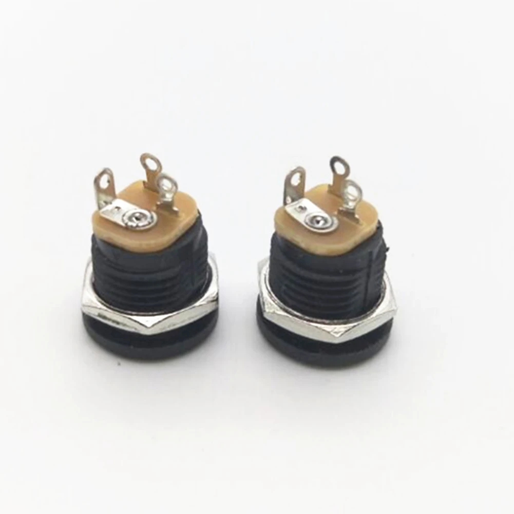 10Pcs 9V 12V DIY Guitar Effects Pedal Power DC Connectors Socket Plug Jack 2.1mm DC-022 Female Socket Jack Connector Instrument