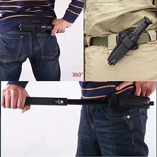 New Tactical Nylon Baton Holster Hunting 360 Degree Rotating Baton Pouch Bag Airsoft Magazine Organizer Pouch