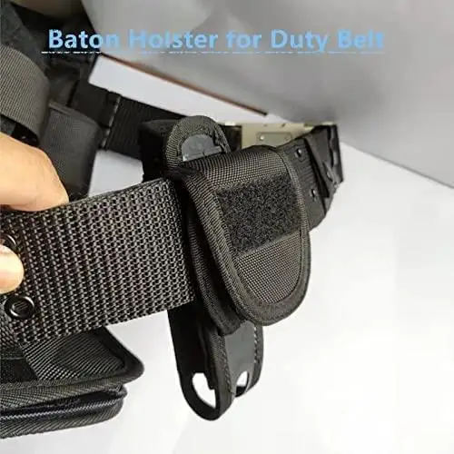 New Tactical Nylon Baton Holster Hunting 360 Degree Rotating Baton Pouch Bag Airsoft Magazine Organizer Pouch