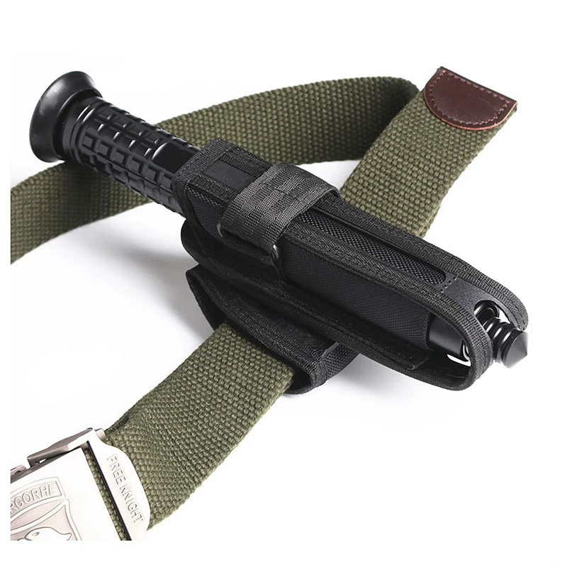 New Tactical Nylon Baton Holster Hunting 360 Degree Rotating Baton Pouch Bag Airsoft Magazine Organizer Pouch