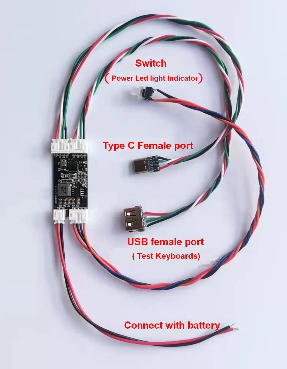 2.4G And Bluetooth 5.3 Wireless Converter USB Wired Keyboard To Bluetooth Wireless Adaptor Adapter DIY