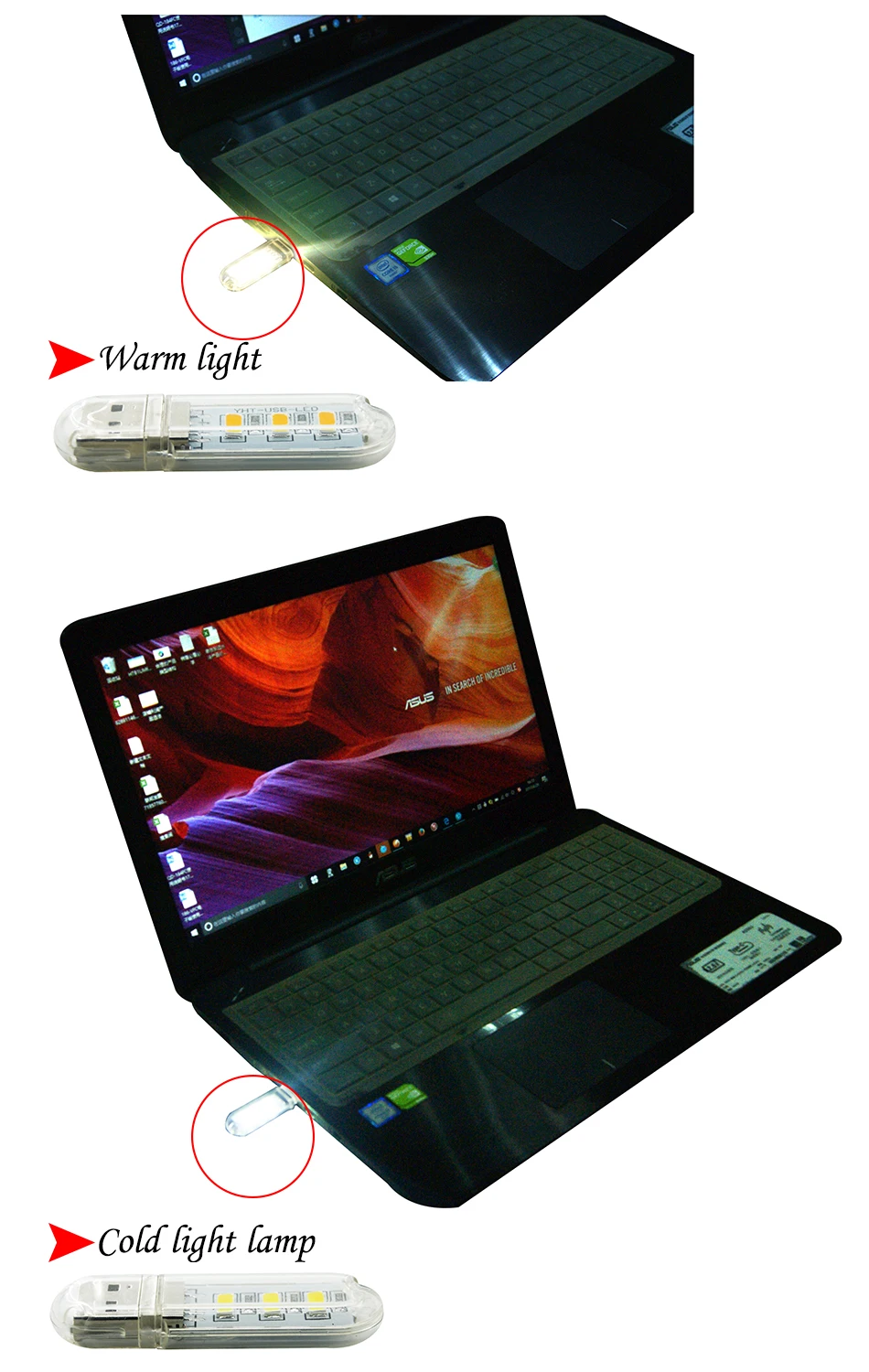 LED USB Night Light Portable U Disk Lamp 3LEDs 1.5W Reading Lamps Colorful Mini Book Lights DC5V Power Bank Powered Camping Bulb