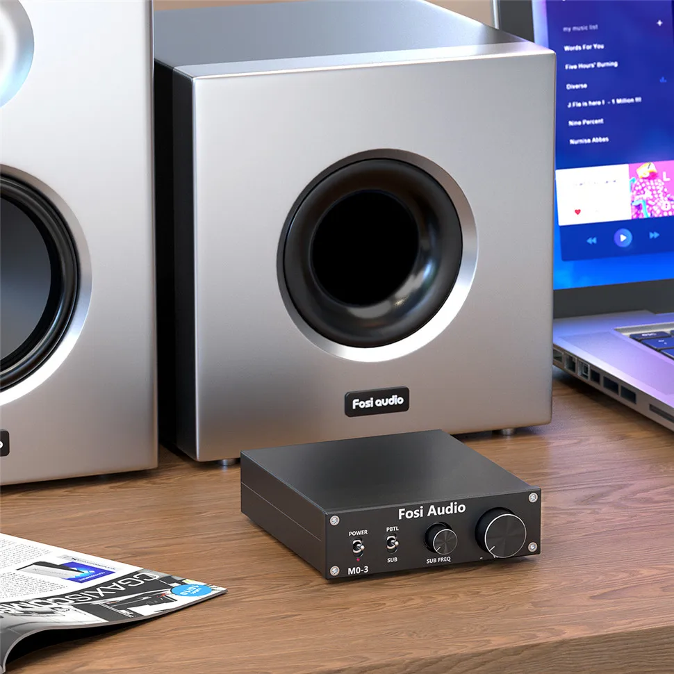 Fosi Audio M03 Power Subwoofer Amplifier 200 Watt Mono Audio Amp Digital Hifi Home Amplifier