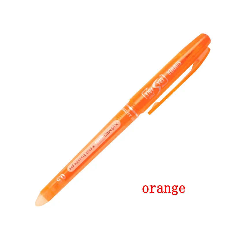 0.7mm 0.5mm Bullet Tip Erasable Gel Pen Set Refill Rods Blue Black Color Ink Cartridge Office School Writing Drawing Stationery