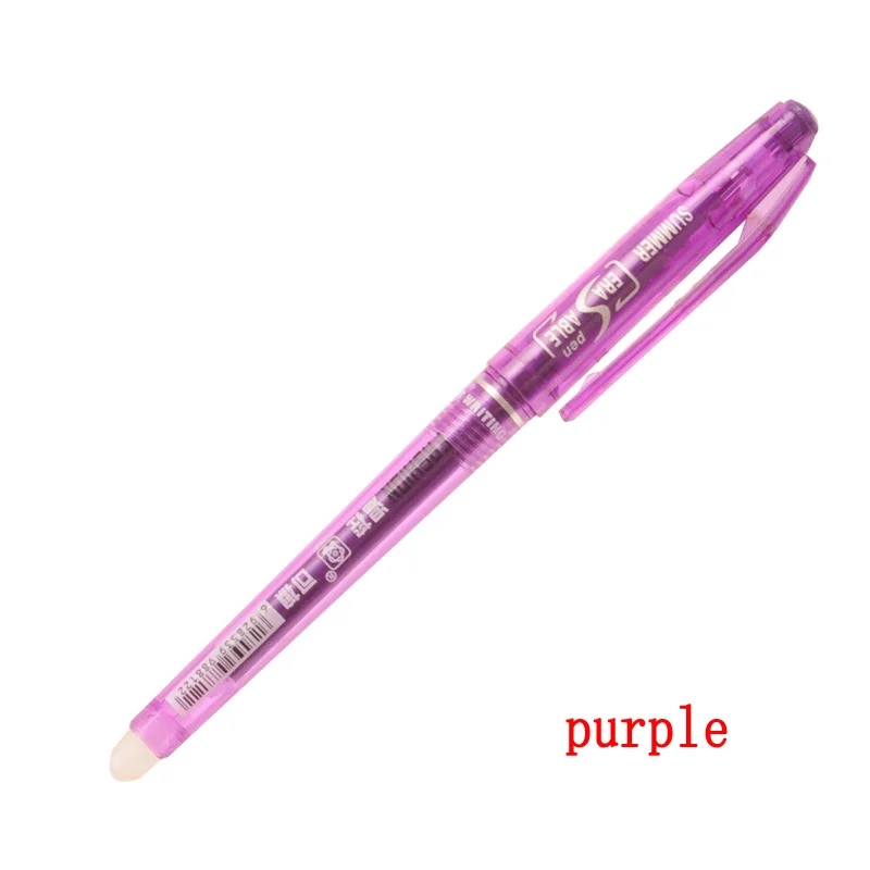 0.7mm 0.5mm Bullet Tip Erasable Gel Pen Set Refill Rods Blue Black Color Ink Cartridge Office School Writing Drawing Stationery