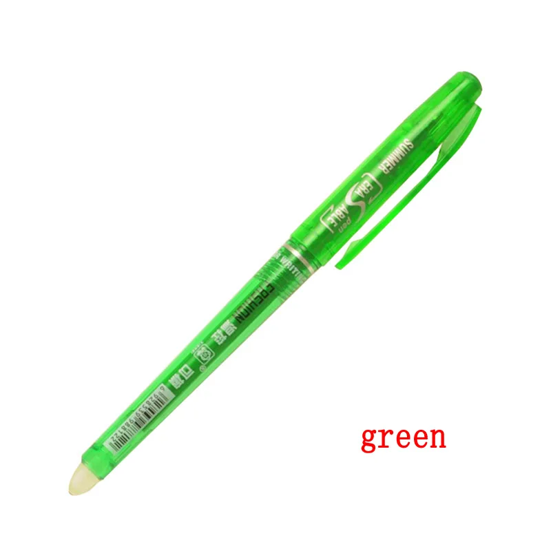0.7mm 0.5mm Bullet Tip Erasable Gel Pen Set Refill Rods Blue Black Color Ink Cartridge Office School Writing Drawing Stationery
