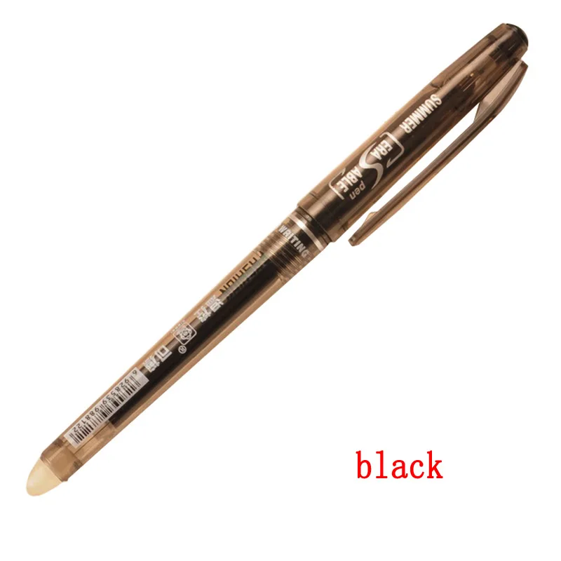 0.7mm 0.5mm Bullet Tip Erasable Gel Pen Set Refill Rods Blue Black Color Ink Cartridge Office School Writing Drawing Stationery
