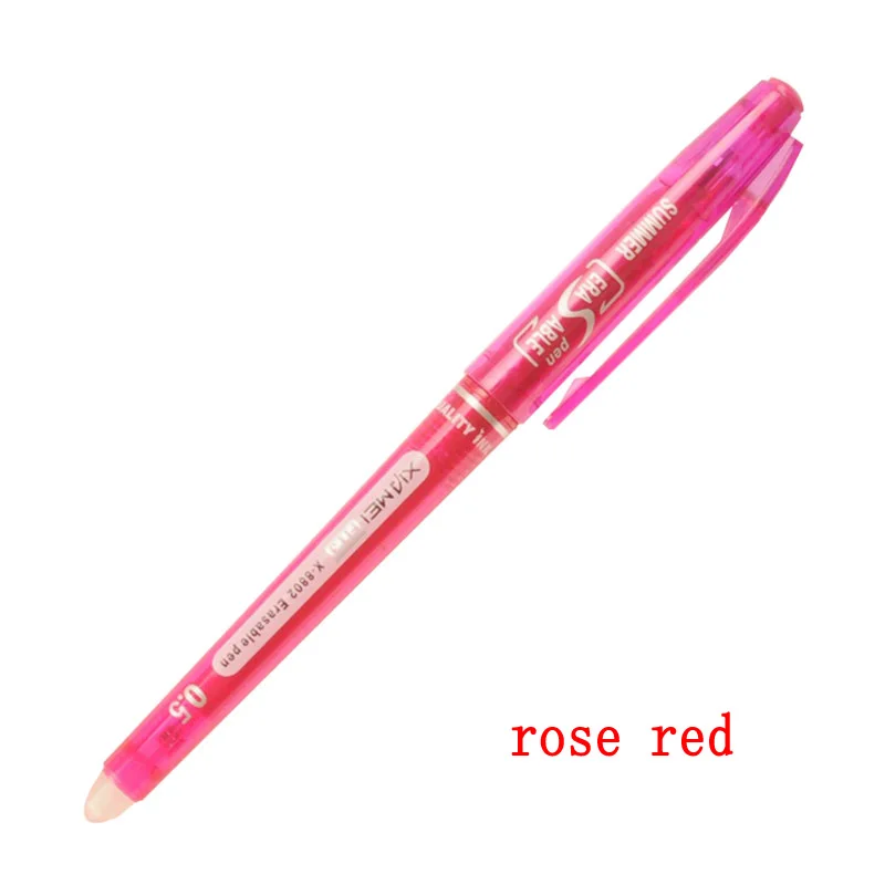 0.7mm 0.5mm Bullet Tip Erasable Gel Pen Set Refill Rods Blue Black Color Ink Cartridge Office School Writing Drawing Stationery