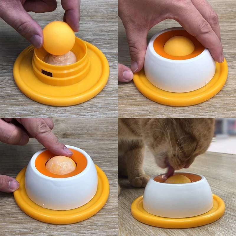 Dog/Cat Licking Bowl, Pet Licking Toy Slow Food Bowl, Non-Slip Licking Bowl, Educational Toy, Makes Dogs/Cats Love Licking.