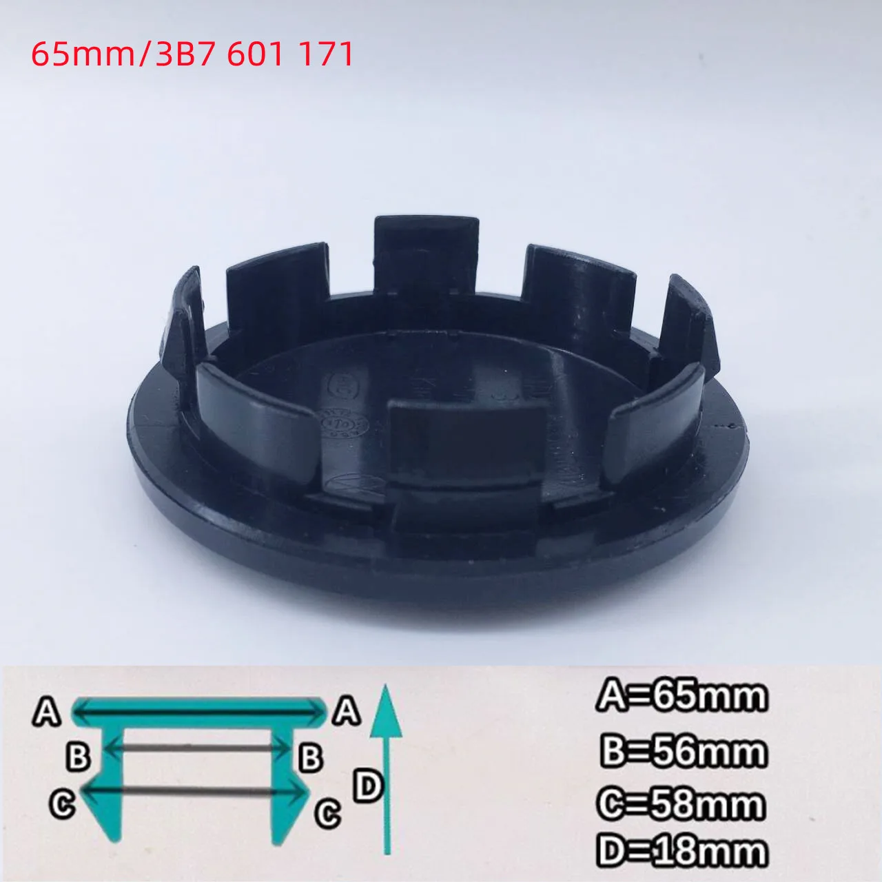4Pcs Universal Car Wheel Hub Center Caps 49/50/56/60/65/68mm Black Silver Auto Hub Covers Replacement Accessories
