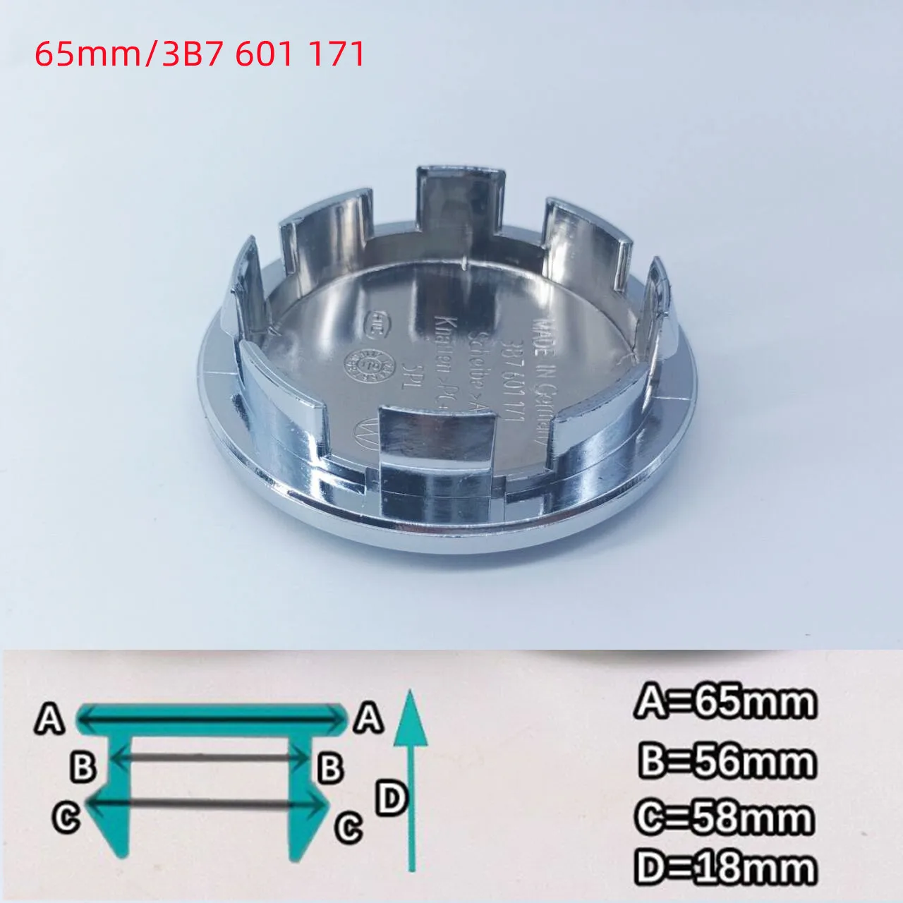 4Pcs Universal Car Wheel Hub Center Caps 49/50/56/60/65/68mm Black Silver Auto Hub Covers Replacement Accessories