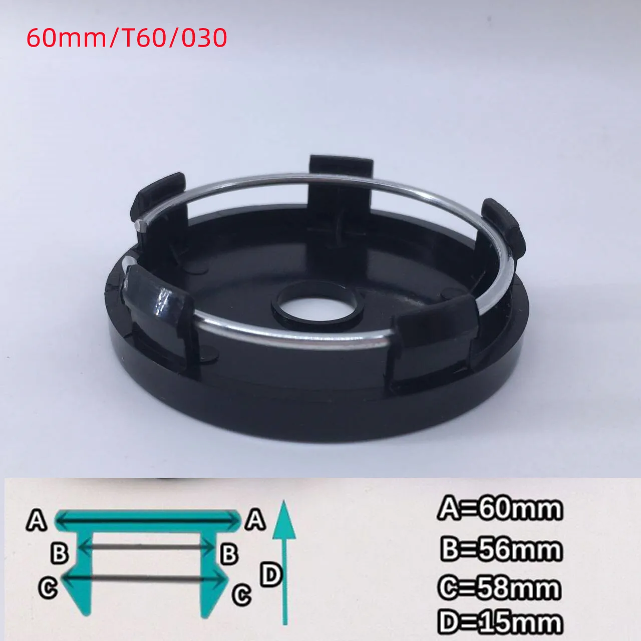 4Pcs Universal Car Wheel Hub Center Caps 49/50/56/60/65/68mm Black Silver Auto Hub Covers Replacement Accessories