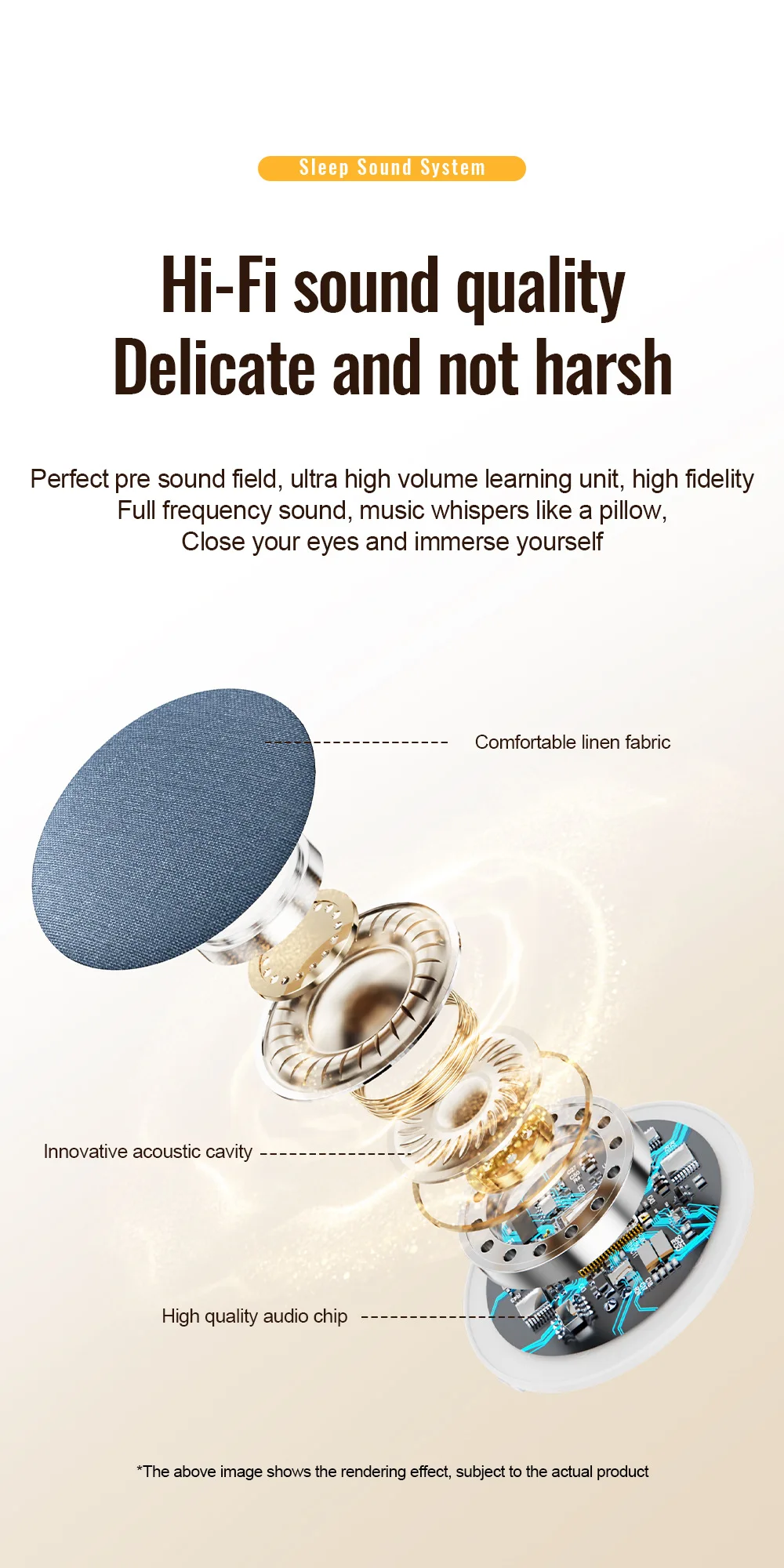 Ultra Slim Sleep Speaker Under Pillow HiFi Noise Reduction Bone Conduction Sound Machine For Deep Sleep Relaxation 2026