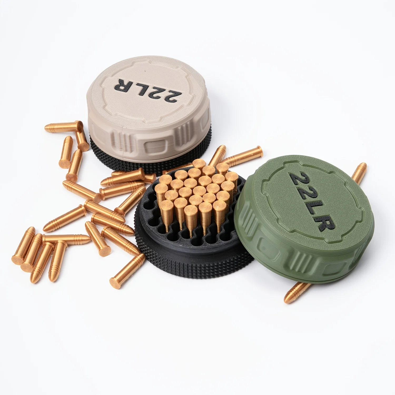 22 Caliber Micro Ammunition Storage Box with Screw Lid Design Compact and Durable Pocket Size Easy to Carry Ammunition Box Avail