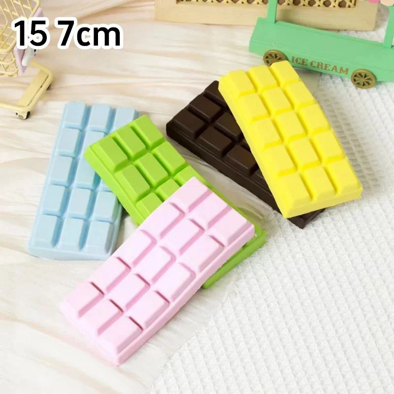 Ultra Slow Rising PU Squishy Chocolate Bar Soft Squeeze Stress Relief Realistic Simulation Food Fidget For Anxiety Relief