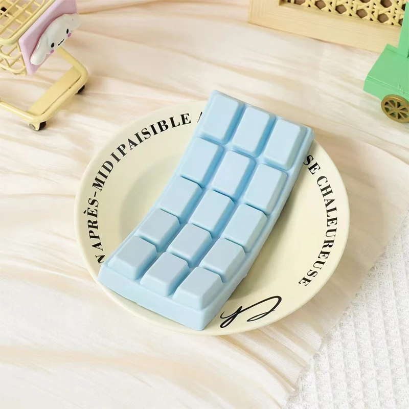 Ultra Slow Rising PU Squishy Chocolate Bar Soft Squeeze Stress Relief Realistic Simulation Food Fidget For Anxiety Relief