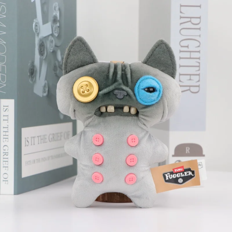 Original Fuggler ALLEY CAT Keychain Blind Box Plush Toys 12CM Cute Cats Animal Stuffed Pandents Fugglers Random Blind Boxs Gifts