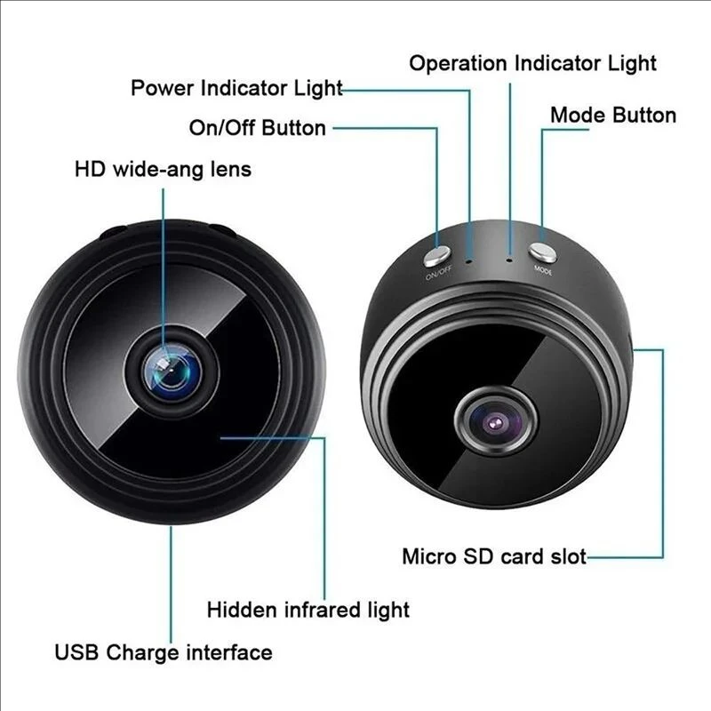 Wireless WiFi Camera A9 Mini Video Recorder Camera Security Monitoring Camera Intelligent Home Security For Infants