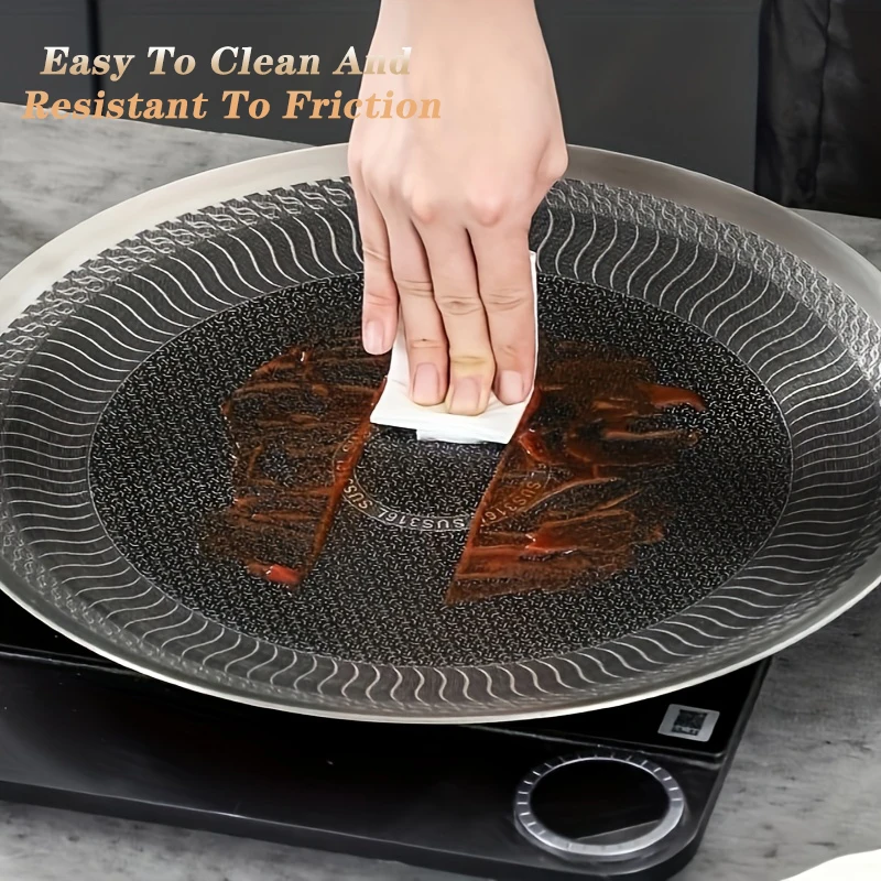 Stainless Steel BBQ Grill Pan for Camping & Home, Compatible with Induction, Gas