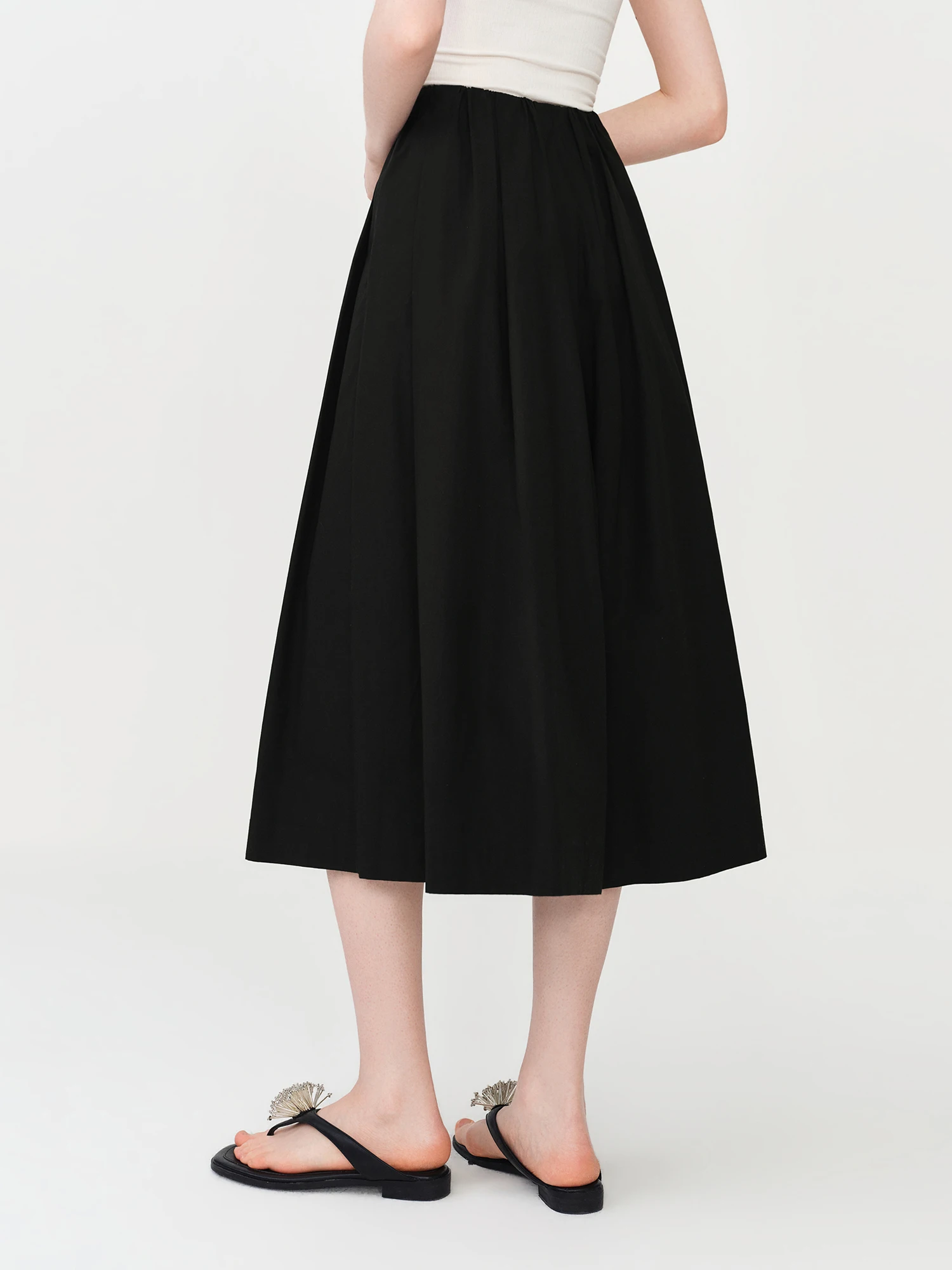 FSLE Cozy Cotton Casual Pants Wide-Leg Fit for Women's Summer 2026 New Arrival A-line Silhouette for Casual Outfits Resort Pants