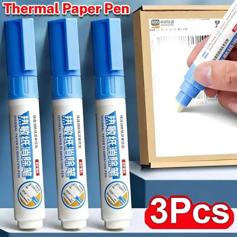 1/2/3Pcs Open Box Portable Thermal Paper Data Identity Protection Privacy ID Information Erasing Tool Thermal Paper Erasing Pen