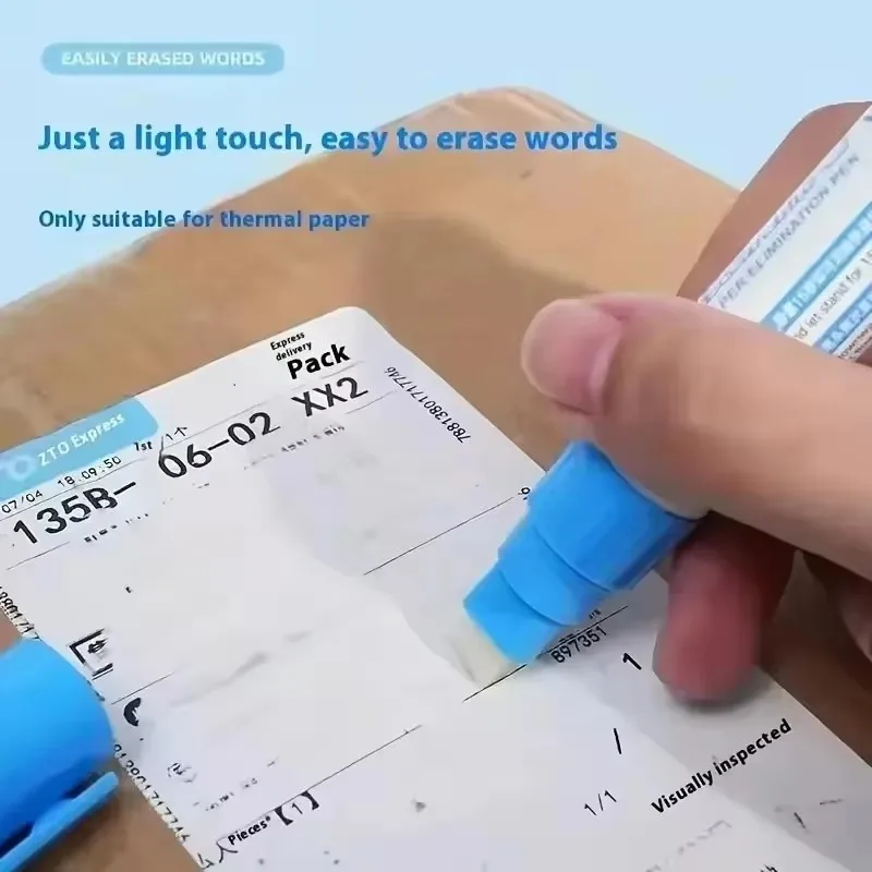 1/2/3Pcs Open Box Portable Thermal Paper Data Identity Protection Privacy ID Information Erasing Tool Thermal Paper Erasing Pen
