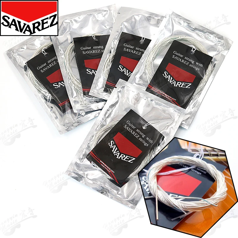French Savarez 500CJ 500CR 500AJ Bulk Classical Guitar Strings Nylon Set with High Tension Strings