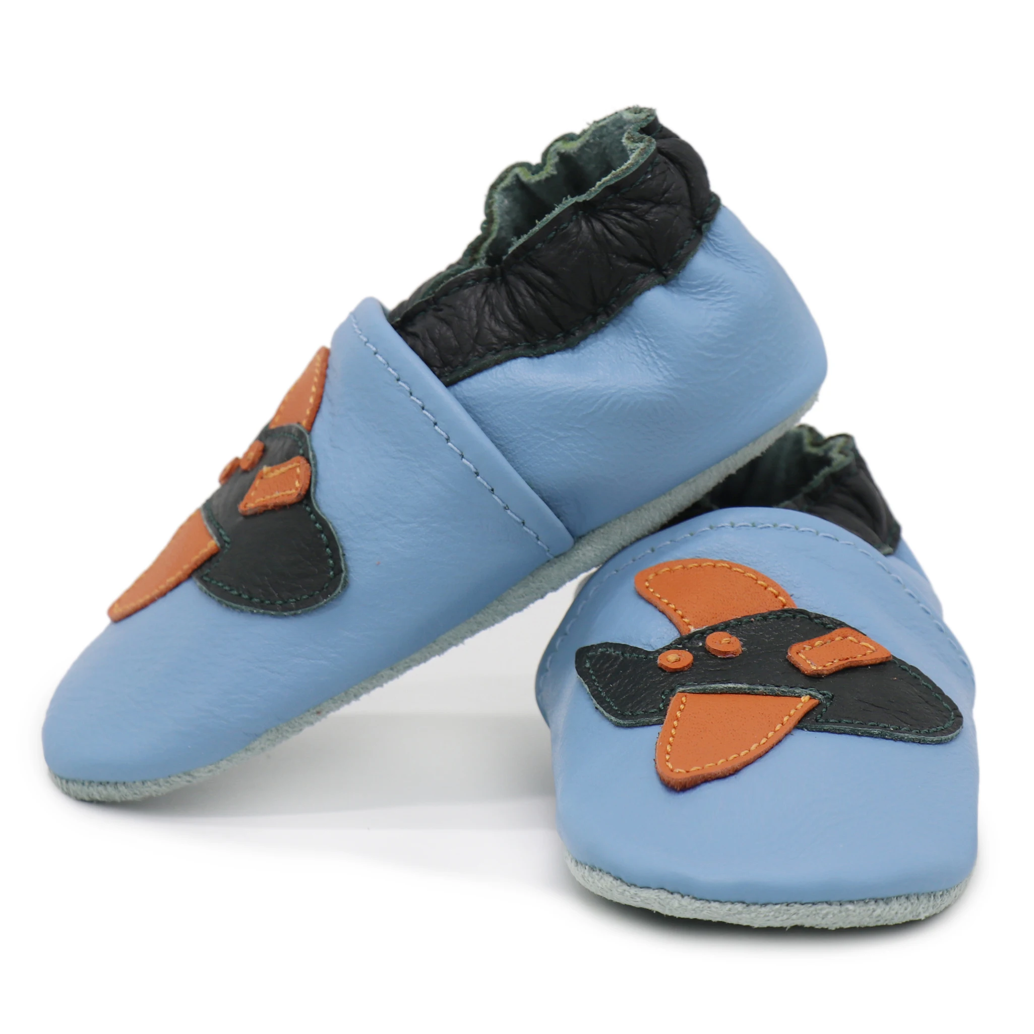 005 Soft Leather Shoes Baby Boy Girl Infant Shoe Slippers 0-6 Months to 7-8 Years First Walkers Leather Skid-Proof Kids Shoes