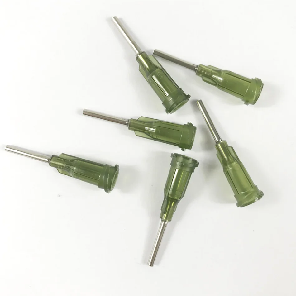 50pcs Luer Lock Syringes Screw Needle Tips Liquid Dispenser Syringe Needles 14G 20G,21G 22G,23G,24G,25G Mixing Many Liquid
