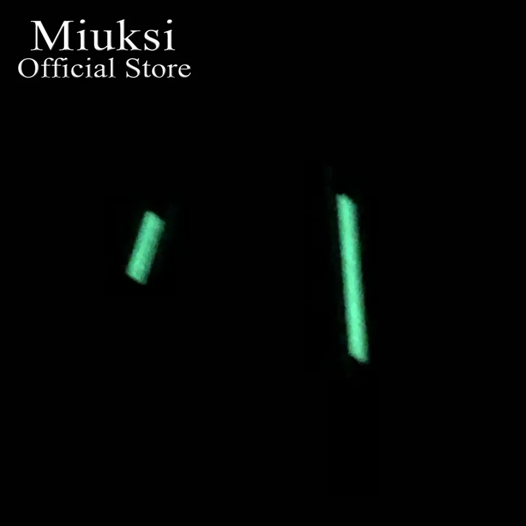 Miuksi silver rose gold blue watch hands green luminous hands fit NH35 NH36 3135 ETA2824 2836 Miyota8215 DG2813 3804 movement