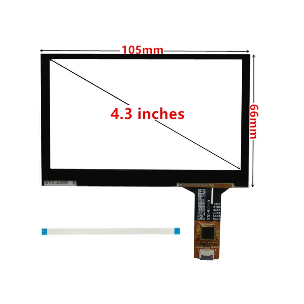 3.5/4.3/5/6.5/7/8/9 Inch Universal Capacitive Touchscreen Digitizer For Car Navigation Multimedia Touch Panel Glass