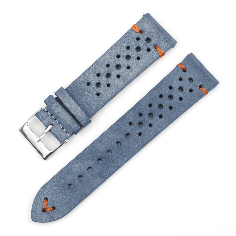 Onthelevel Leather Watch Strap 18mm 20mm 22mm 24mm Gray Color Watch Band Quick Release Watch Bands Replacement