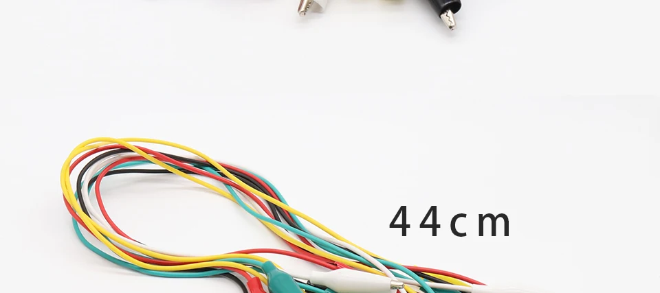 10pcs2pcs Line length 45cm Crocodile clip number 28mm Double-ended Crocodile Clips Cable Alligator Clips Wire Testing Wire Clip