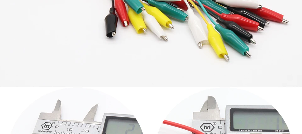 10pcs2pcs Line length 45cm Crocodile clip number 28mm Double-ended Crocodile Clips Cable Alligator Clips Wire Testing Wire Clip