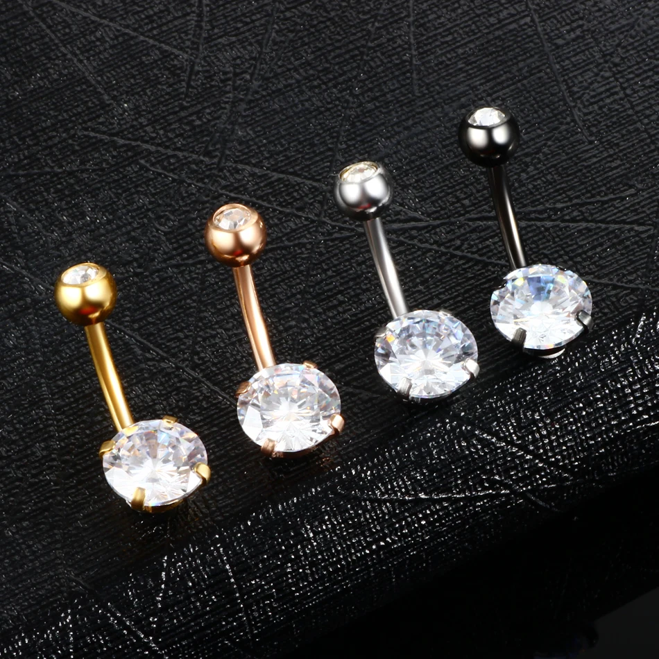 1PC Surgical Steel Navel Earring Belly Piercing Sexy Piercing Ombligo Gem Ear Piercings Navel Earring Body Jewelry Pircings