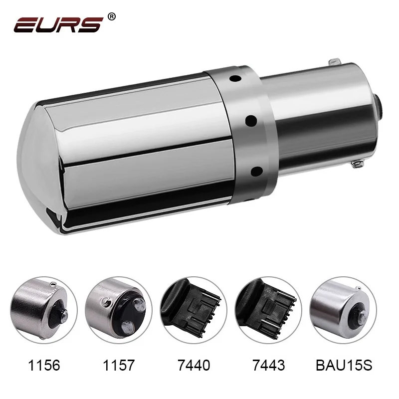 1pcs S25 Canbus 1156 BA15S P21W BAU15S PY21W 1157 7443 T20 7440 W21W LED Bulbs 3014 144smd Turn Signal Lights Brake Lamp 12V 24V