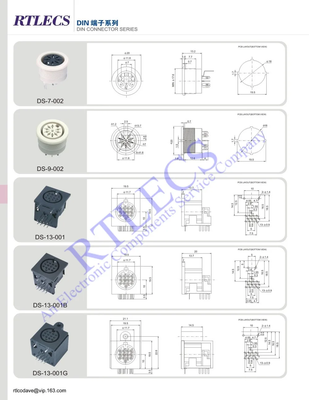 5/20 Pcs Female Din Connector Receptacle 2 3 4 5 6 7 8 9 13 Pin Circular Connector Right Angle PCB Solder Sockets Tin