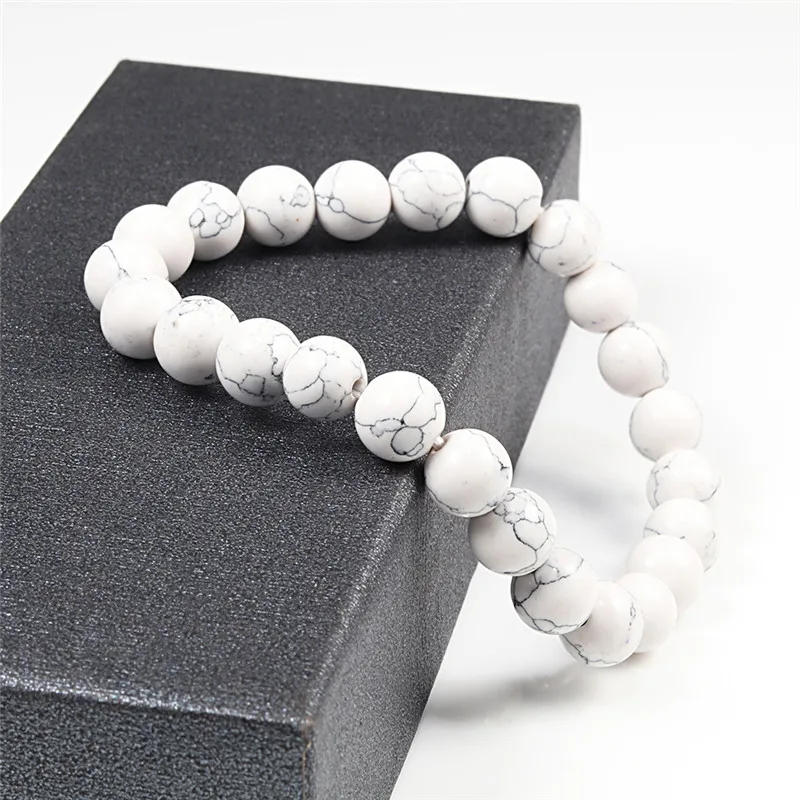 Natural Stone 6/8/10mm Beads Tiger Eye Bracelet Classic Men Women Buddha Black Lava Bracelets Minimalist Yoga Meditation Jewelry