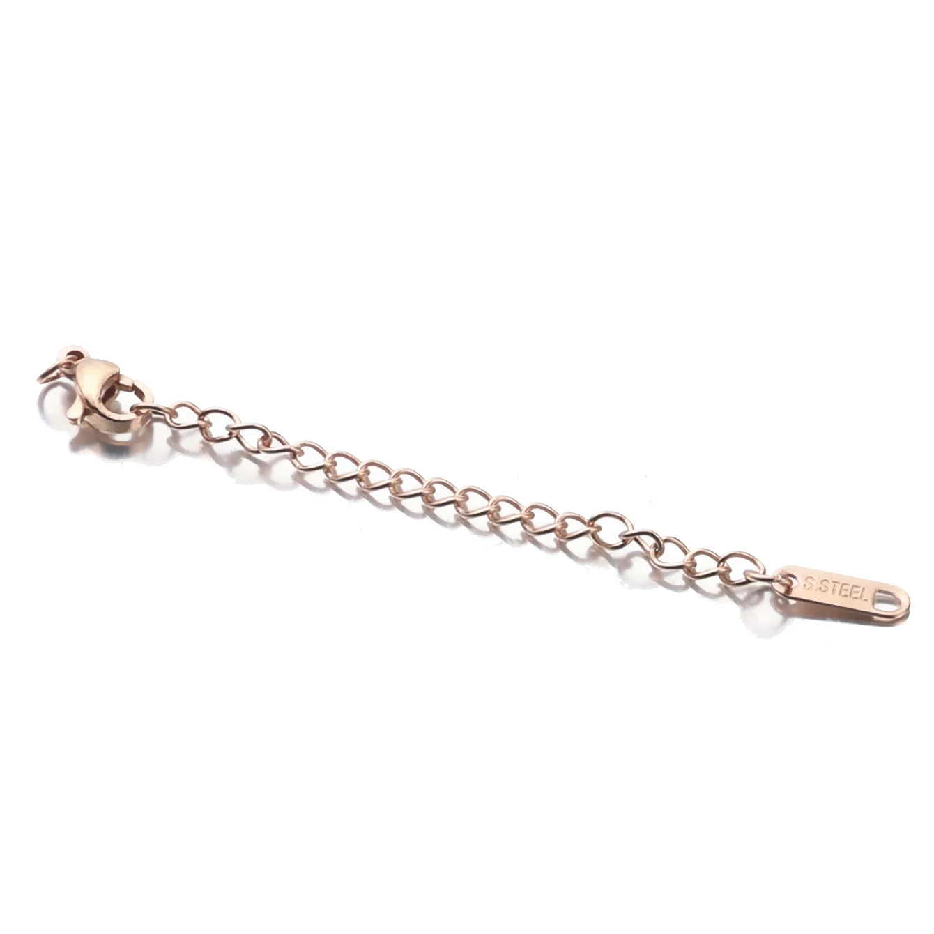 10pcs/lot Stainless Steel Extended Extension Tail Chain Lobster Clasps Connector DIY Jewelry Making Findings Bracelet Necklace