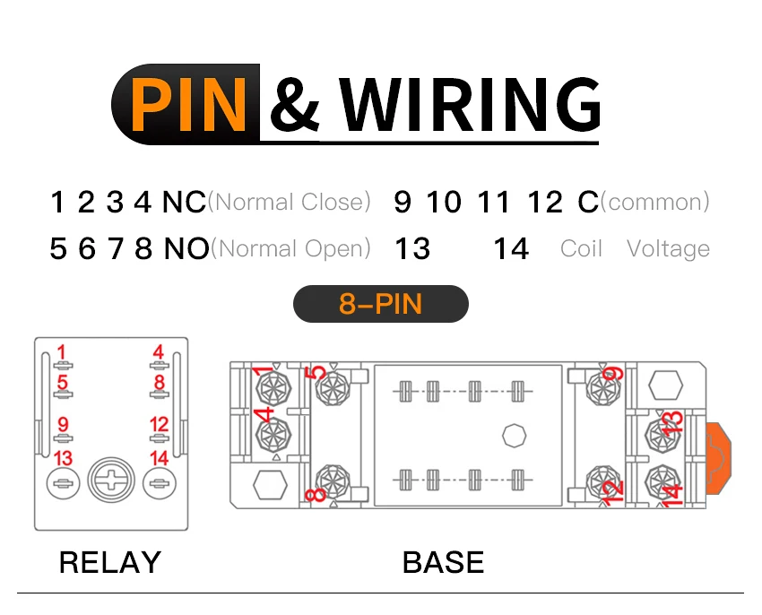 JQX-13F HH62P High power Relay Coil General DPDT Micro Mini Electromagnetic Relay Switch with Socket Base AC110V220V DC12V24V10A