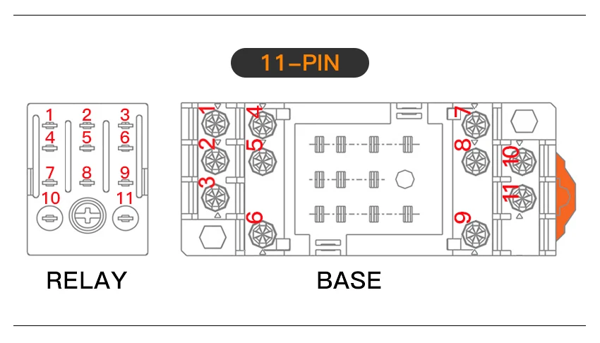 JQX-13F HH62P High power Relay Coil General DPDT Micro Mini Electromagnetic Relay Switch with Socket Base AC110V220V DC12V24V10A