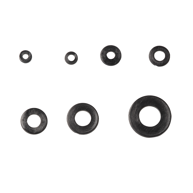 364Pcs Metric M2 M2.5 M3 M4 M5 M6 M8 Black Nylon Rubber Flat Ring Plain Repair Washer Furniture Gasket Assortment Kit