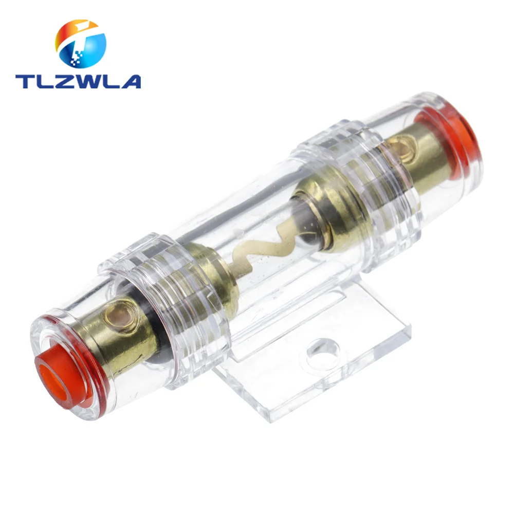 1Set 30A 40A 50A 60A 70A 80A 100A AGU 10*38MM Fuse & Holder Car Audio Refit Fuse Holder Car Stereo Audio Circuit Breaker Inline