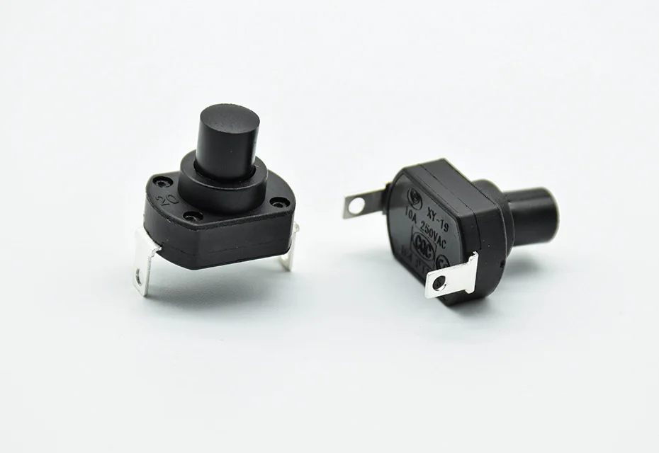 4pcs UPS switch flashlight self locking switch push button micro power switch 6A Height 13.5/15.5/18.5mm