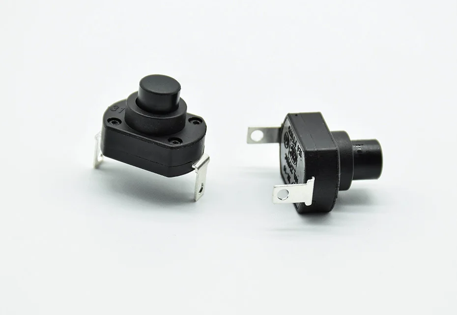 4pcs UPS switch flashlight self locking switch push button micro power switch 6A Height 13.5/15.5/18.5mm