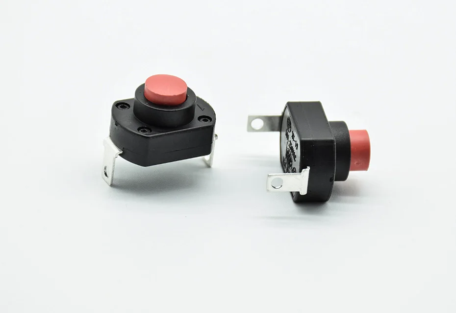 4pcs UPS switch flashlight self locking switch push button micro power switch 6A Height 13.5/15.5/18.5mm