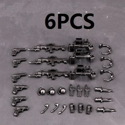 MOC Weaponry Rifle Pistol Equipment Set Guns Military Weapons Compatible Figures Building Block Brick Mini Children Toys Hobbies
